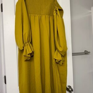 ASOS Design Mustard Dress